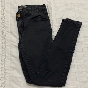 Black faded jeggings from American Eagle